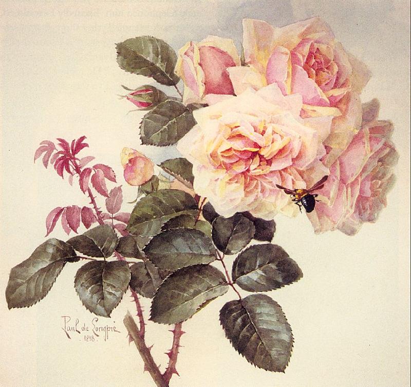 Longpre, Paul De Roses Sweden oil painting art